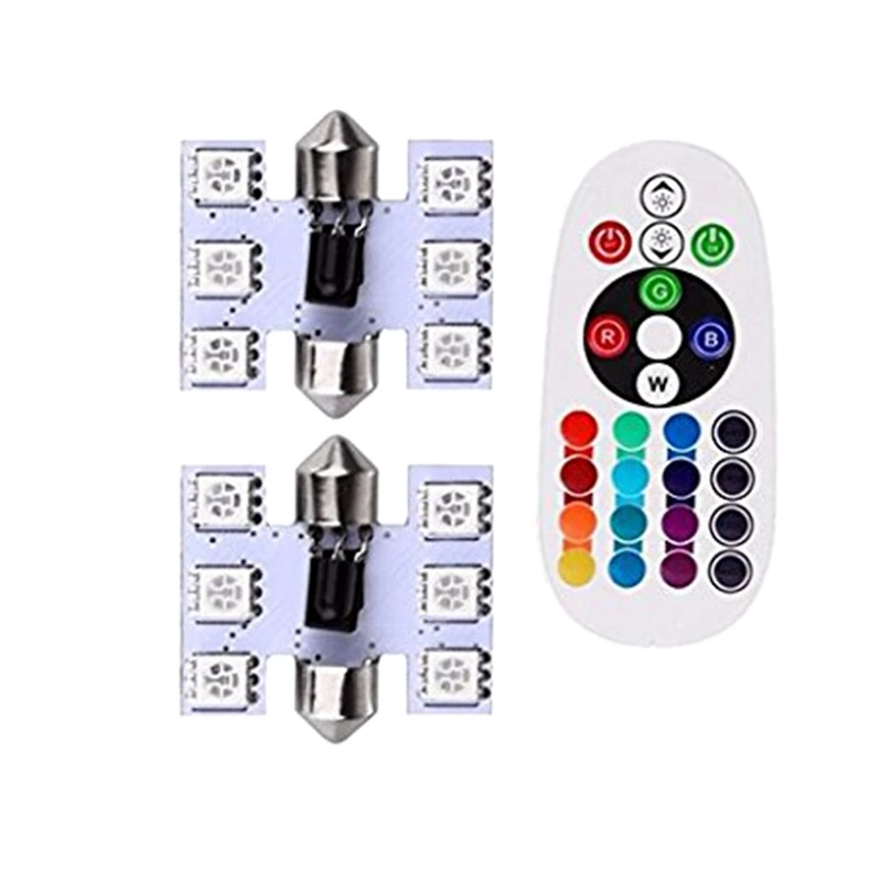 9 Цвета 39 мм (1 53 дюйма) 6 SMD красочный 5050 RGB светодиодный светодиодных Трубчатых