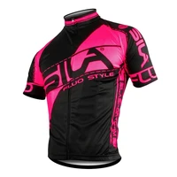 sila men cycling set summer short sleeved pink jersey bib shorts 19d pad ropa ciclismo hombre pro team sports bike clothing