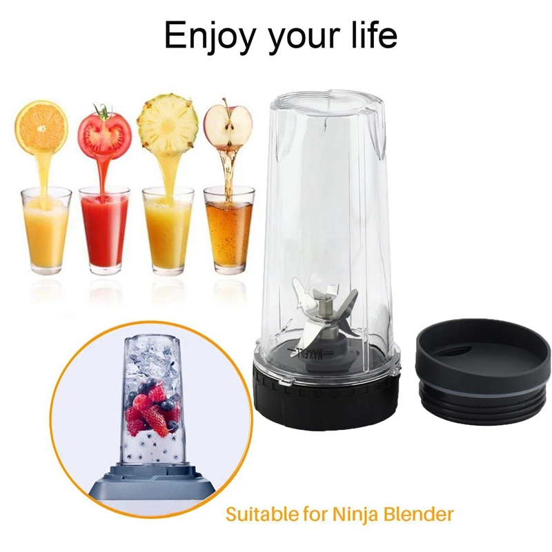 

Juicer Replacement Parts, Blender Accessories and 2x Single Cup 16 Ounce Cup Sets for Ninja BL770 BL780 BL660 Professional Blend