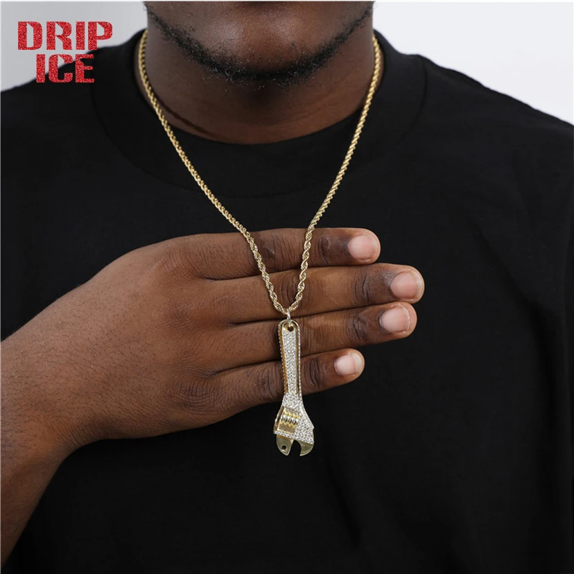 

Подвеска в стиле хип-хоп с фианитами для мужчин