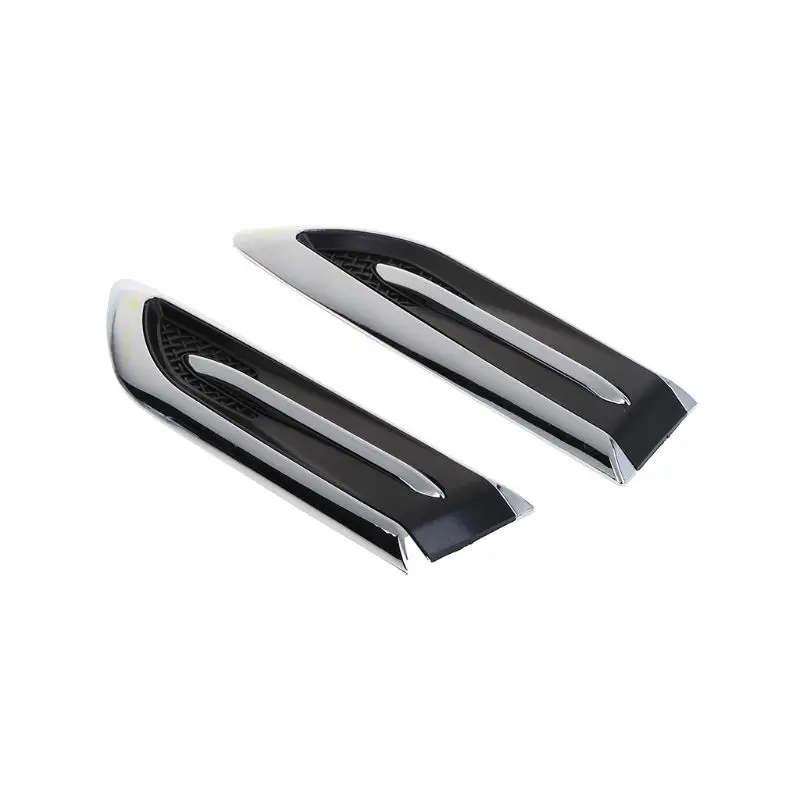 

2020 New 1 Pair Shark Gills Car Decorated 3D Vent Air Flow Fender Sticker Decal Automobile Engine Cover Side Stickers