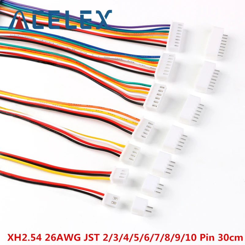 Коннектор для кабеля JST XH2.54 XH 2 54 мм Штекерный разъем 2/3/4/5/6/7/8/9/10 20 см длина провода