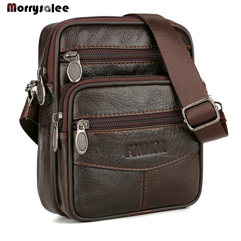 New Men's Bag Male Genuine Leather Crossbody Arrival Businese BagMen's Messenger Bags Casual Single Shoulder | Багаж и сумки