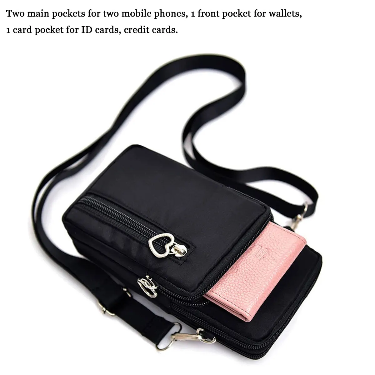 universal phone bag for women wallet shoulder arm bag for iphone13 promax 1211xsxsamsungxiaomihuaweilgmoto crossbody bag free global shipping