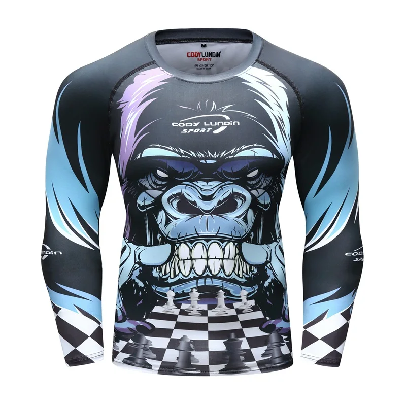 Новинка тренировочная компрессионная футболка UFC BJJ MMA мужская Rashguard VS PK