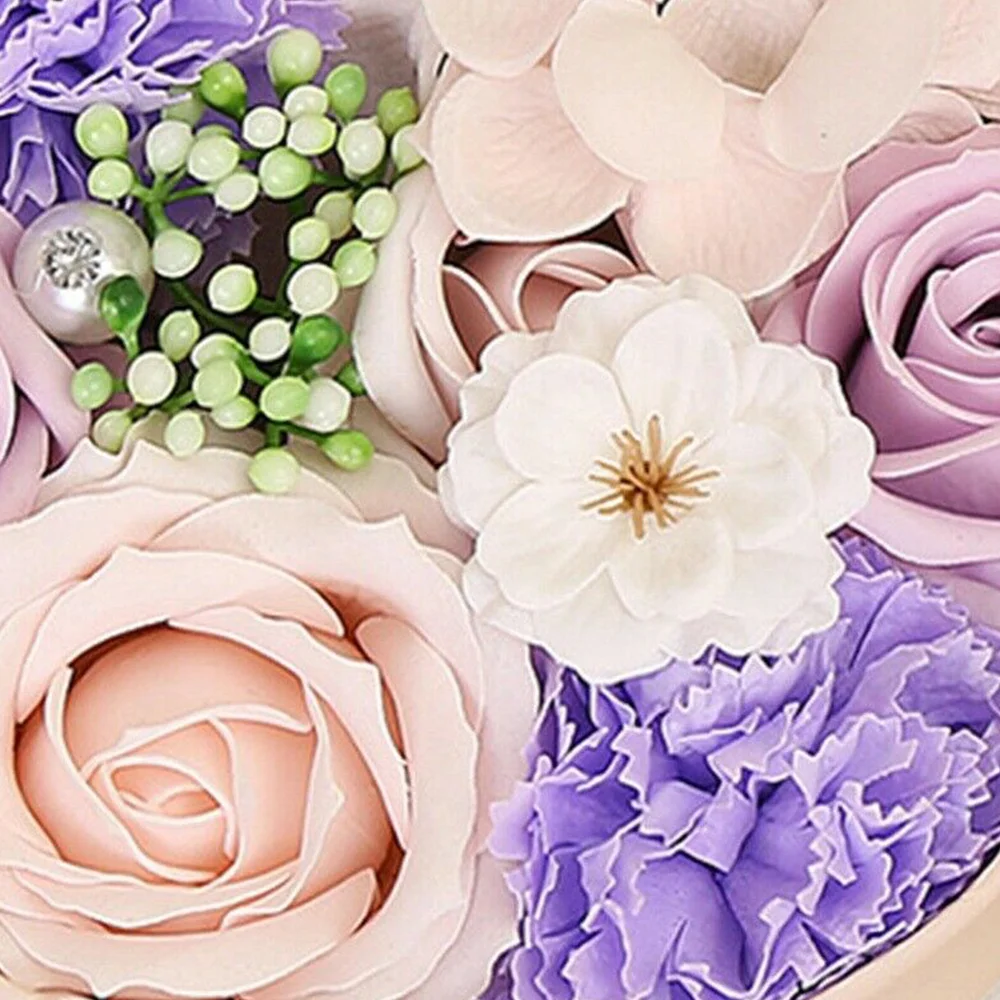 

Luxury Handmade Soap Flower Bouquet Roses Wedding Party Decoration Valentine's Day Artificial Flower Gift Exquisite