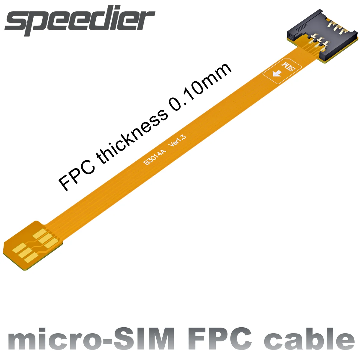 

2022 New Micro-SIM Male To Mini Micro Nano-SIM Card Female FPC Flexible Extension Cable Micro SIM External Extender Card Reader