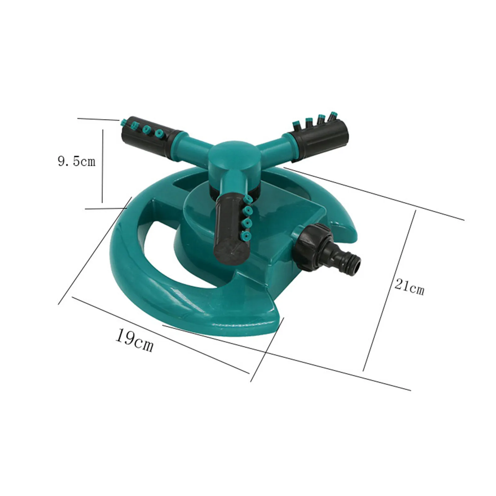 

360 Degree Lawn Sprinkler Plastic Garden Water Sprinkler Automatic Rotate Spray Nozzle Grass Outdoor Irrigation System Sprayer
