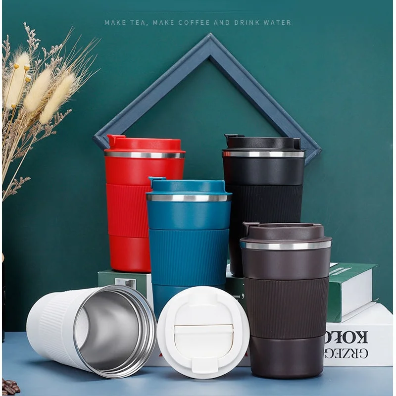 

380 мл/510 мл Термокружка Из нержавеющей стали 304 Tumblers кофейная кружка герметичная дорожная Термокружка бутылка для воды для подарка