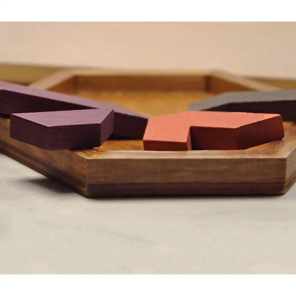 Детские деревянные игрушки-паззлы Tangram Jigsaw Board геометрические формы головоломки |