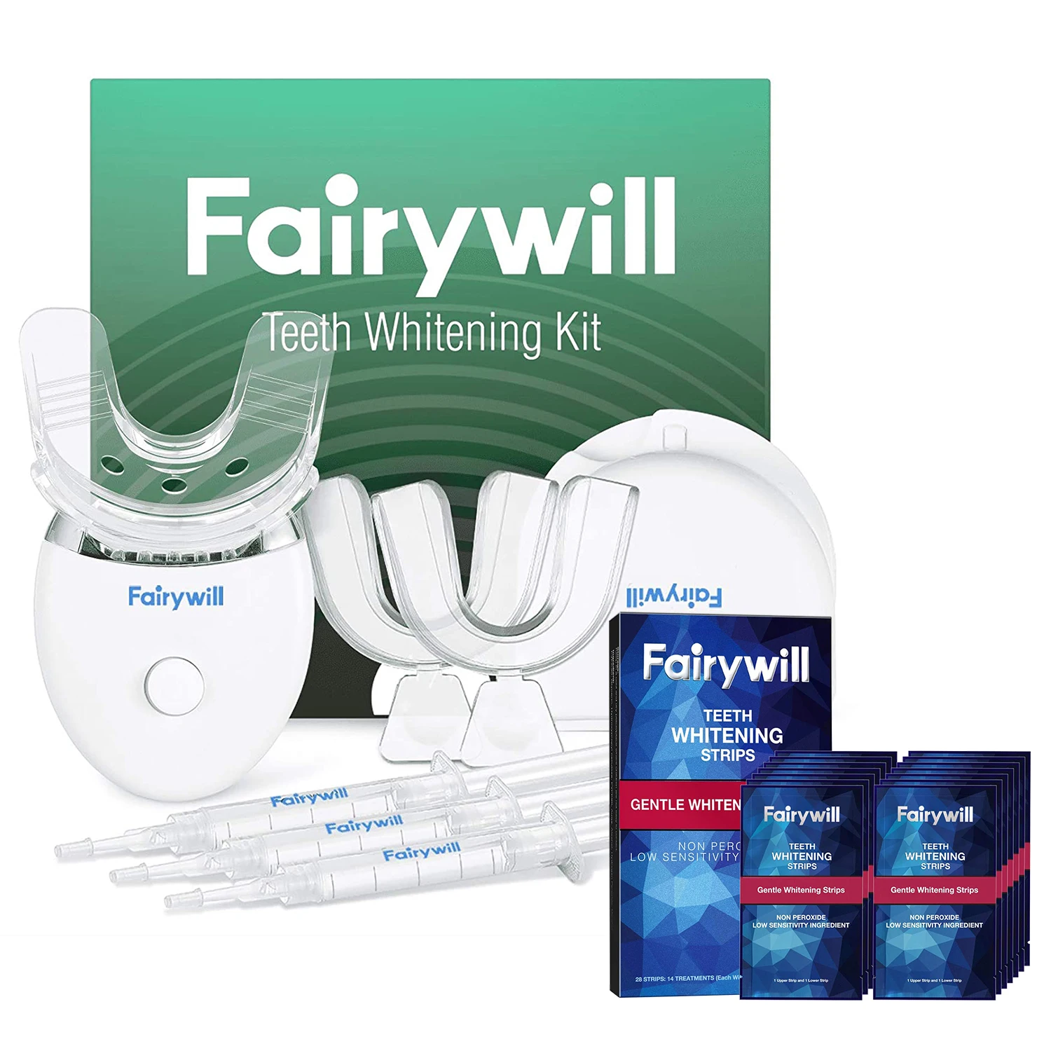 

Набор для отбеливания зубов Fairywill, пероксид карбамида 35% с полосками для отбеливания зубов Fairywill, 28 шт./14 пар