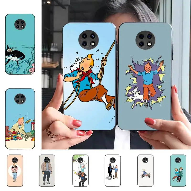 

French classic cartoon The Adventures of Tintin Phone Case For Redmi 9 5 S2 K30pro Silicone Fundas for Redmi 8 7 7A note 5 5A