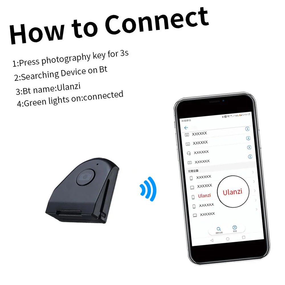 Беспроводной Bluetooth-стабилизатор для смартфона Ulanzi CapGrip ручка селфи стабилизатор