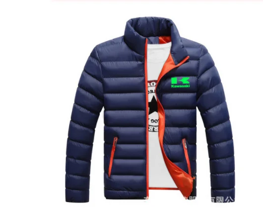 Kawasaki зимняя куртка для мужчин 2019 Новая мужская мода стоячий воротник Мужская
