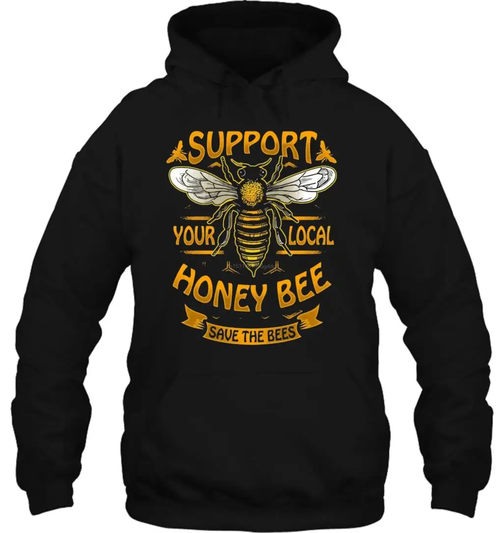 Мужская толстовка с капюшоном забавная Новинка поддержка ваших местных медовых