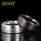 XIDNTNew модное ретро панк хип-хоп 26 Английских Букв вращающееся кольцо из нержавеющей стали для мужчин и женщин ювелирные изделия подарок на день рождения