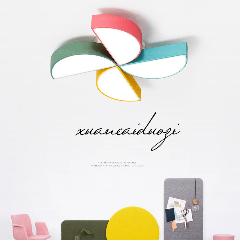 Детский светодиодный потолочный светильник для детской комнаты ветряная