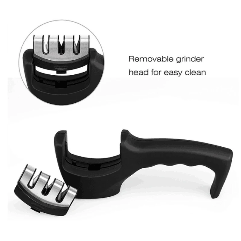 Профессиональная точилка для ножей 3 этапа (вольфрам алмаз и керамика) кухонный