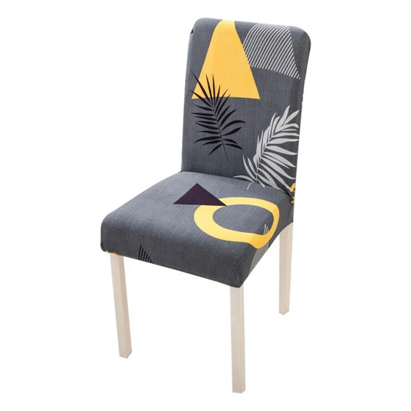 

Geometric Chair Cover for Dining Room Chair Protector Wedding Banquet Party Hotel Office Chair Stretch Slipcover Anti-Dust Cover