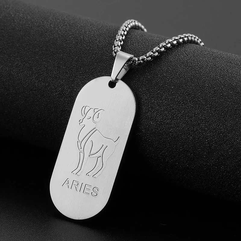 Двенадцать подвеска Созвездия ожерелье 12 видов стилей узор Ожерелье для мужчин