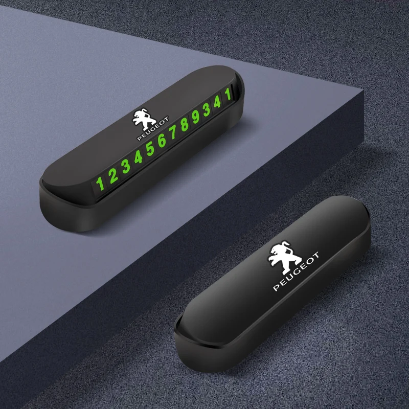 1 шт. ABS Автомобильная Временная парковочная карта светящаяся табличка с номером