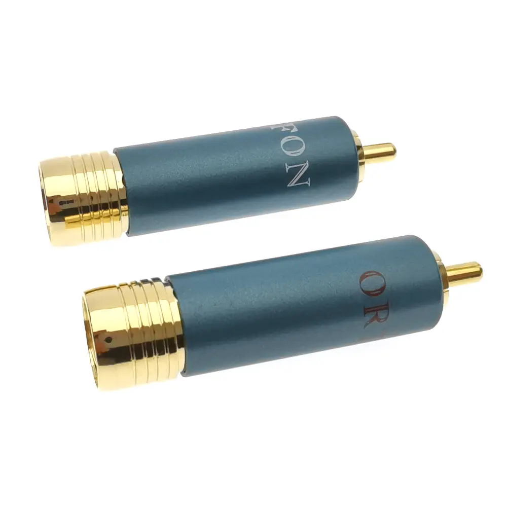 Высококачественный позолоченный Hi Fi RCA штекер end ортофон 8Nx разъемы|Коннекторы и