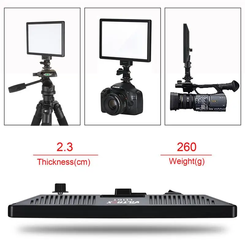 Viltrox L116T светодиодный светильник для видеосъемки 3300K-5600K LCD двухцветный и