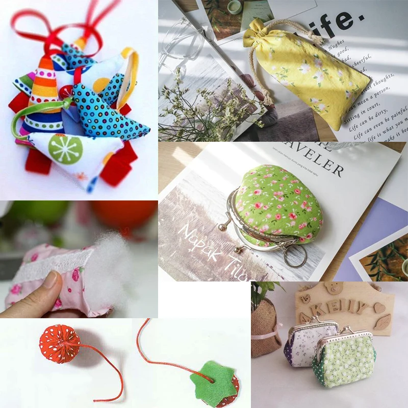 7 шт. хлопковая ткань с цветочным принтом 25 х25 см|Ткань| |