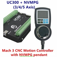 UC300 Mach 3 CNC Motion Controller 300Khz 24VDC 1A Motion Breakout Board NVMPG Pendant For Cutting Machinery Manufacturing Plant