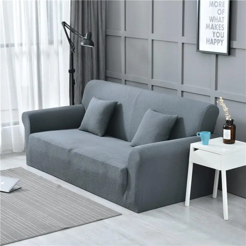 Чехол для дивана однотонный флисовый эластичное покрытие гостиной 40 полюсов