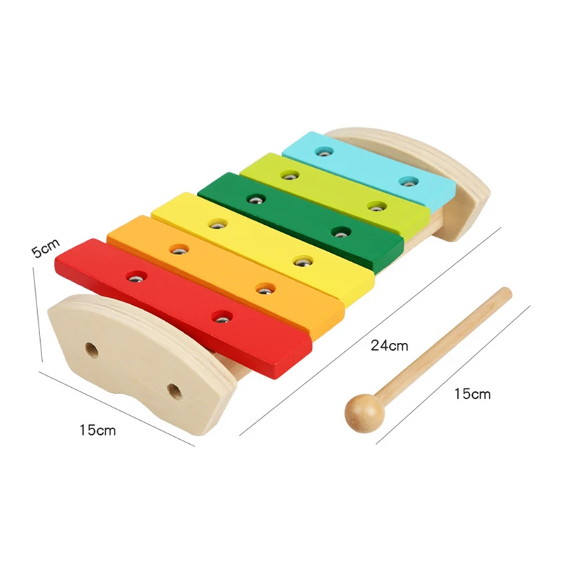 

Kid Wooden Hand Tapping Educational Toys Boys Girls Xylophone To Exercise Hands-on Ability Auditory Ability Early Education Toys