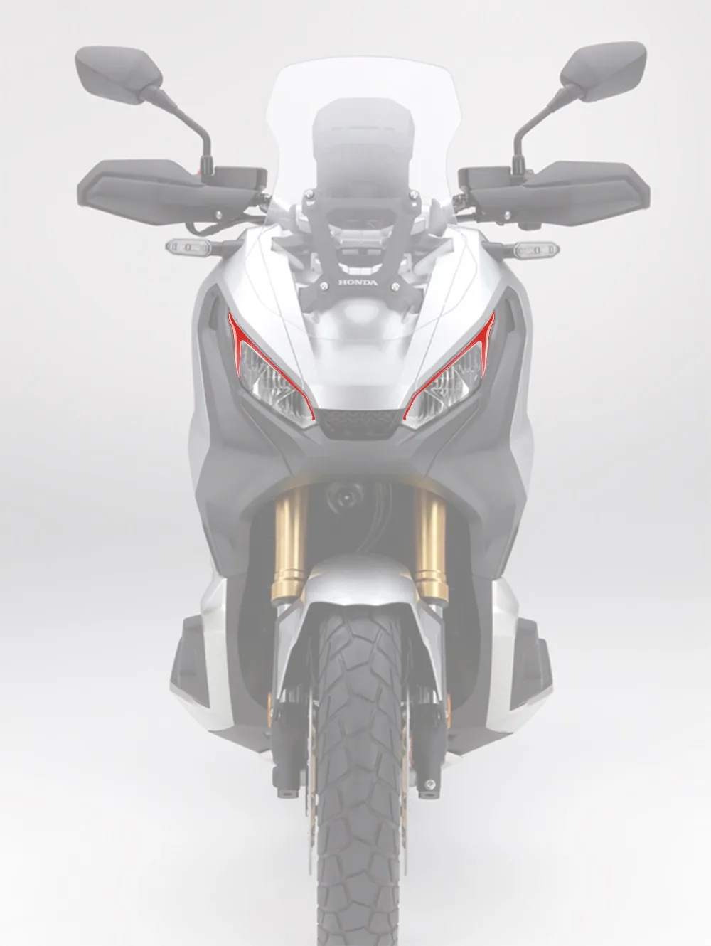 Подходит для Honda X-ADV XADV 750 adv фары украшения мотоцикл наклейка на фары 3D Наклейка на фары неглубокие брови