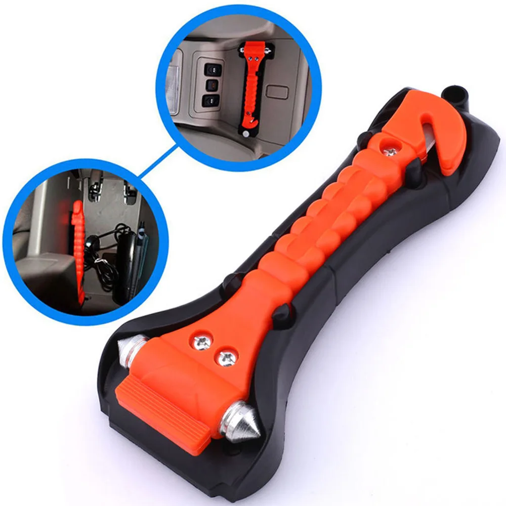 

CAR AUTO EMERGENCY HAMMER WINDOW GLASS BREAKER SEAT BELT CUTTER SAFETY TOOLS