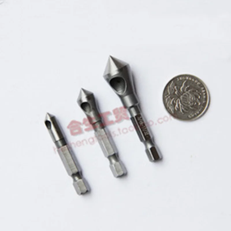 Нож для снятия фаски 90 градусов с шестигранным хвостовиком дюймов наклонная