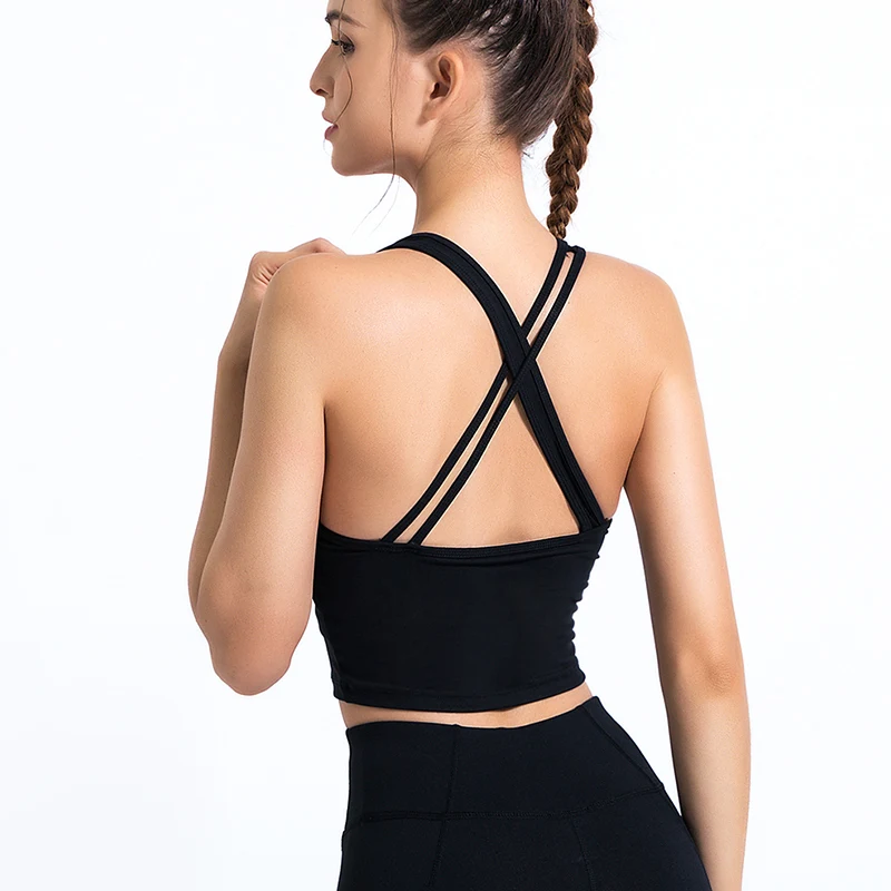 Женский дышащий спортивный бюстгальтер полый женский для йоги Быстросохнущий