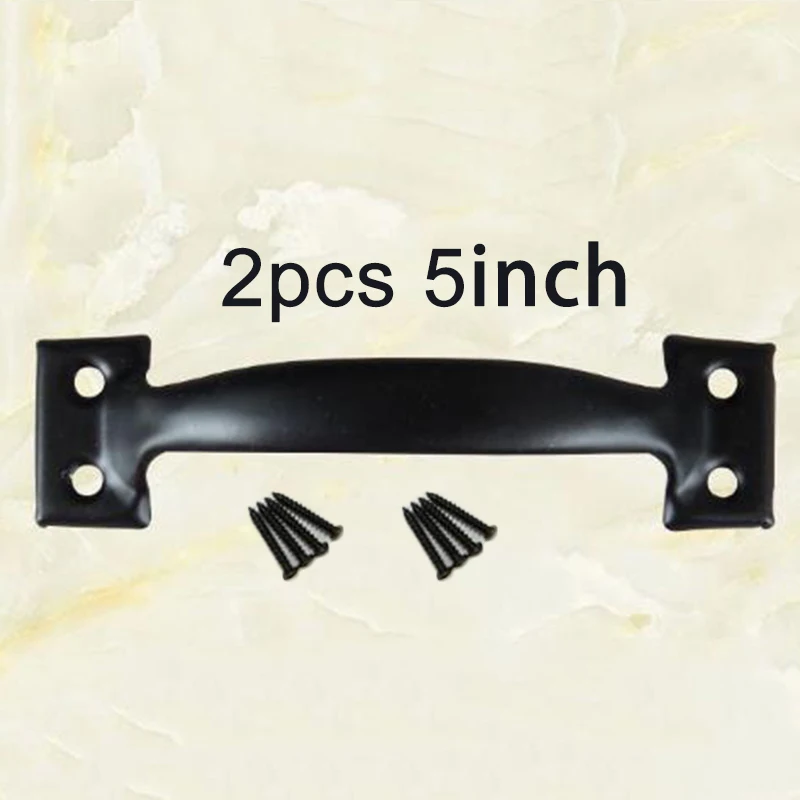 Ретро чугунная дверная Тяговая ручка для раздвижных ворот двери сарая мебельная