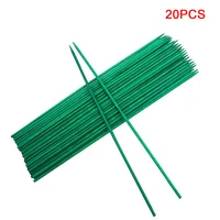 20pcs green wood plant stake green bamboo sticks floral plant support stakes