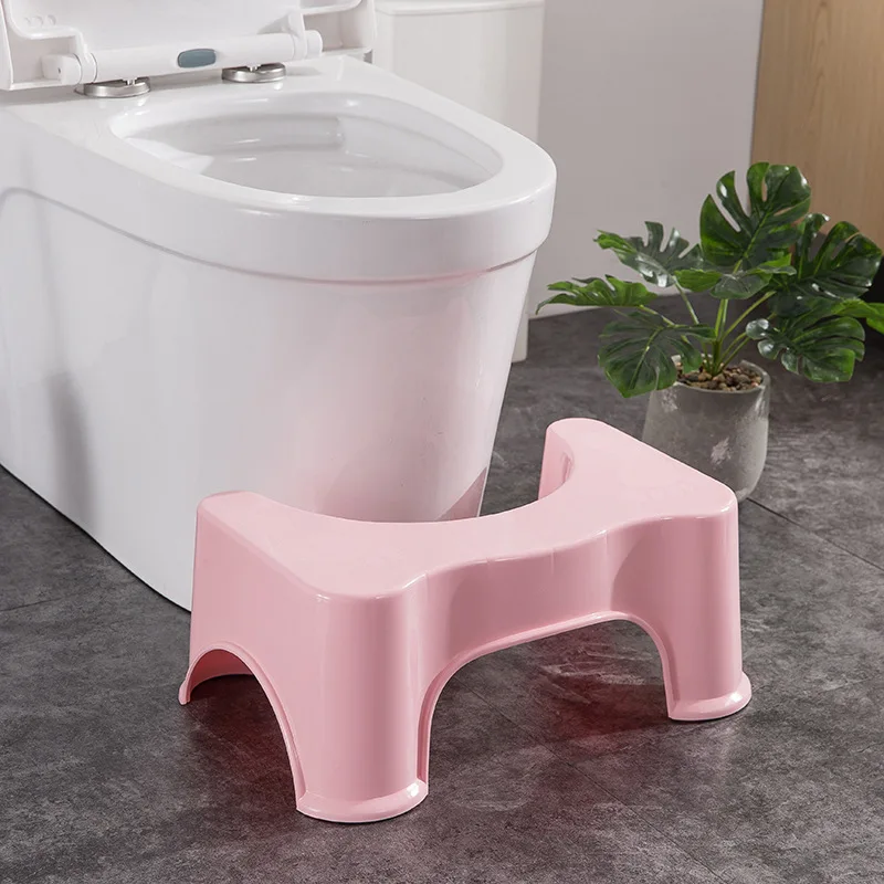 

Plastic Non-slip Toilet Footstool Foldable Squatting Stool Bathroom Children Auxiliary Tool with Replaceable Spice Box