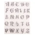 Винтажный прозрачный силиконовый штамп в виде бабочки с английским алфавитом для скрапбукинга, альбома сделай сам, украшение для рукоделия, резиновый штамп
