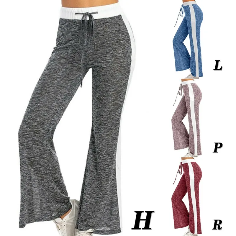 

European And American Fashion Casual Trousers Loose Printed Drawstring Sport Pants