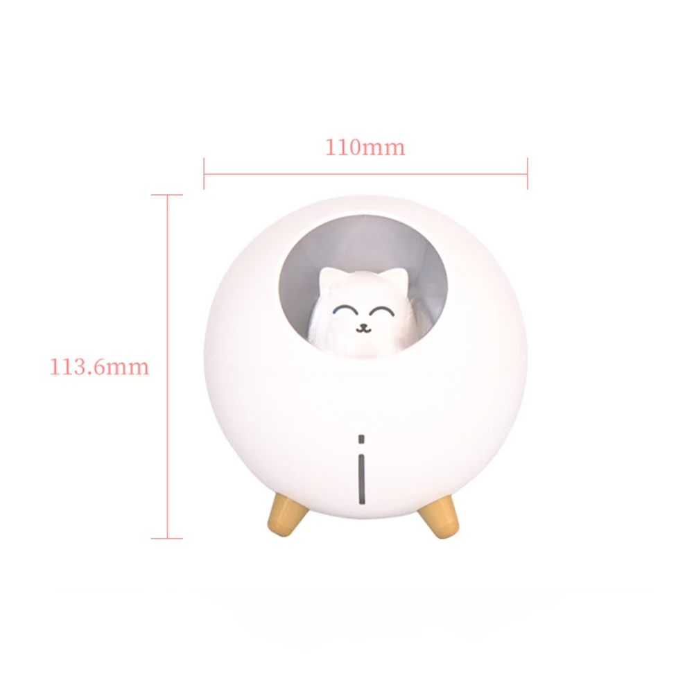 Портативный ультразвуковой мини-увлажнитель воздуха 220 мл с USB настольный