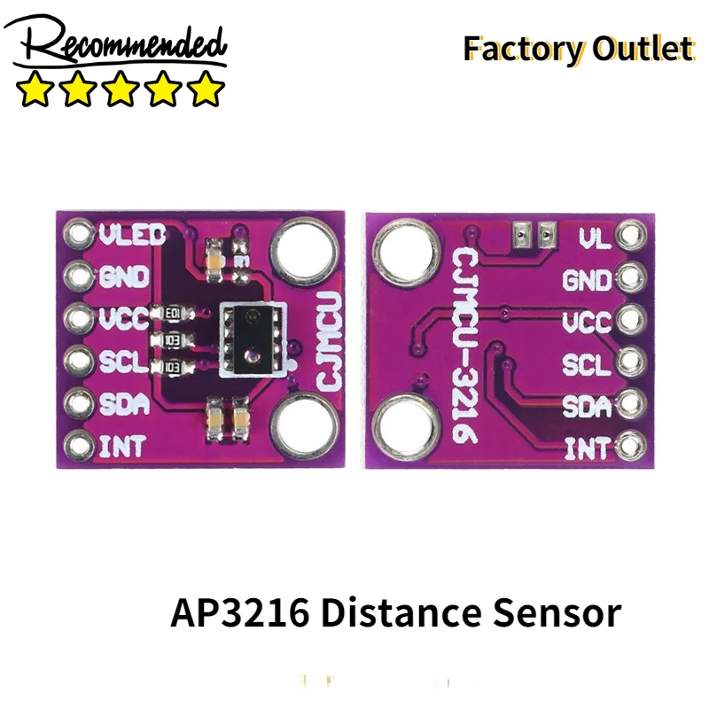 

AP3216 Distance Sensor Light Sensor Tester Digital Optical Proximity Sensor Module I2C IIC Interface CJMCU-3216 electronic