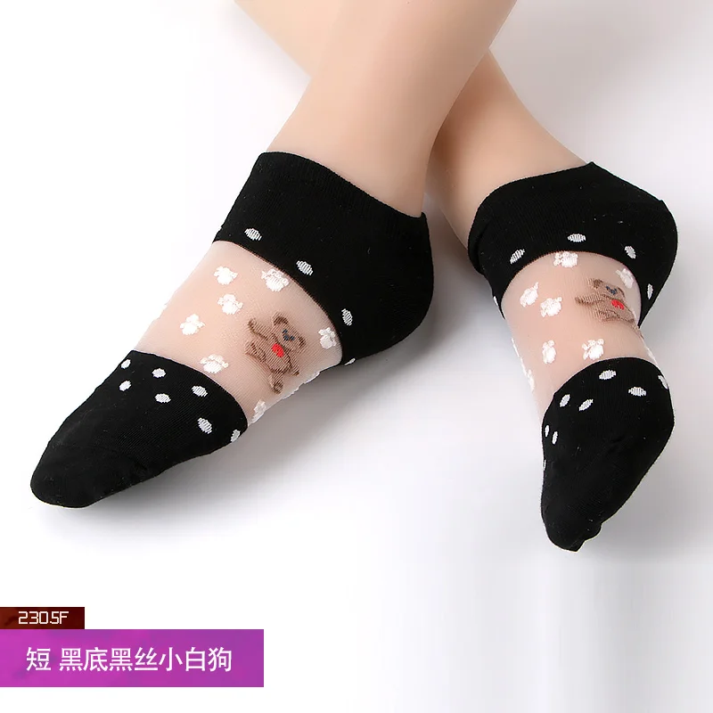 NEST Hyrax трендовые женские Мультяшные сексуальные кружевные чулки хлопковые