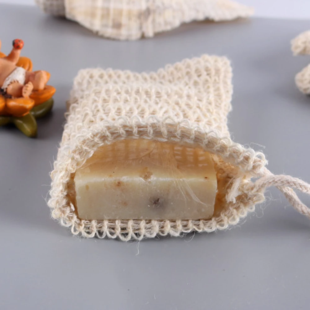 

30pcs Hanging Bundle Soap Bag Ramie Foaming Net Bubble Rich Bath Assistant Cotton Sisal Soap Storage Bag For Bathroom