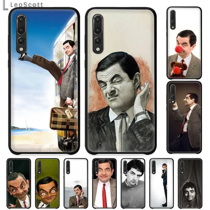 

Rowan Mr Bean Comedy star Phone Case For Huawei honor Mate P 9 10 20 30 40 Pro 10i 7 8 a x Lite nova 5t Soft Shell Cover Funda