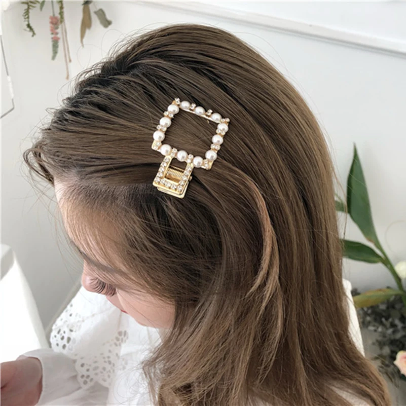 Новинка 2019 модные заколки для волос женщин Симпатичные с жемчугом девочек