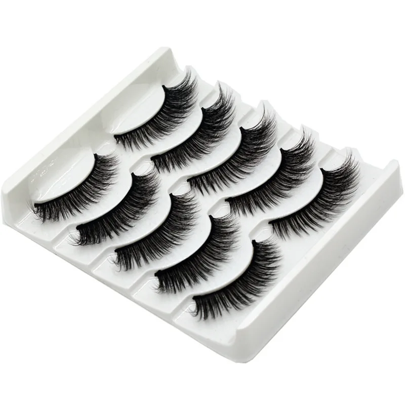 

Natural Short Fluffy and Dramatic Fake Lashes Handmade Without Cruel Makeup Eyelash Extension