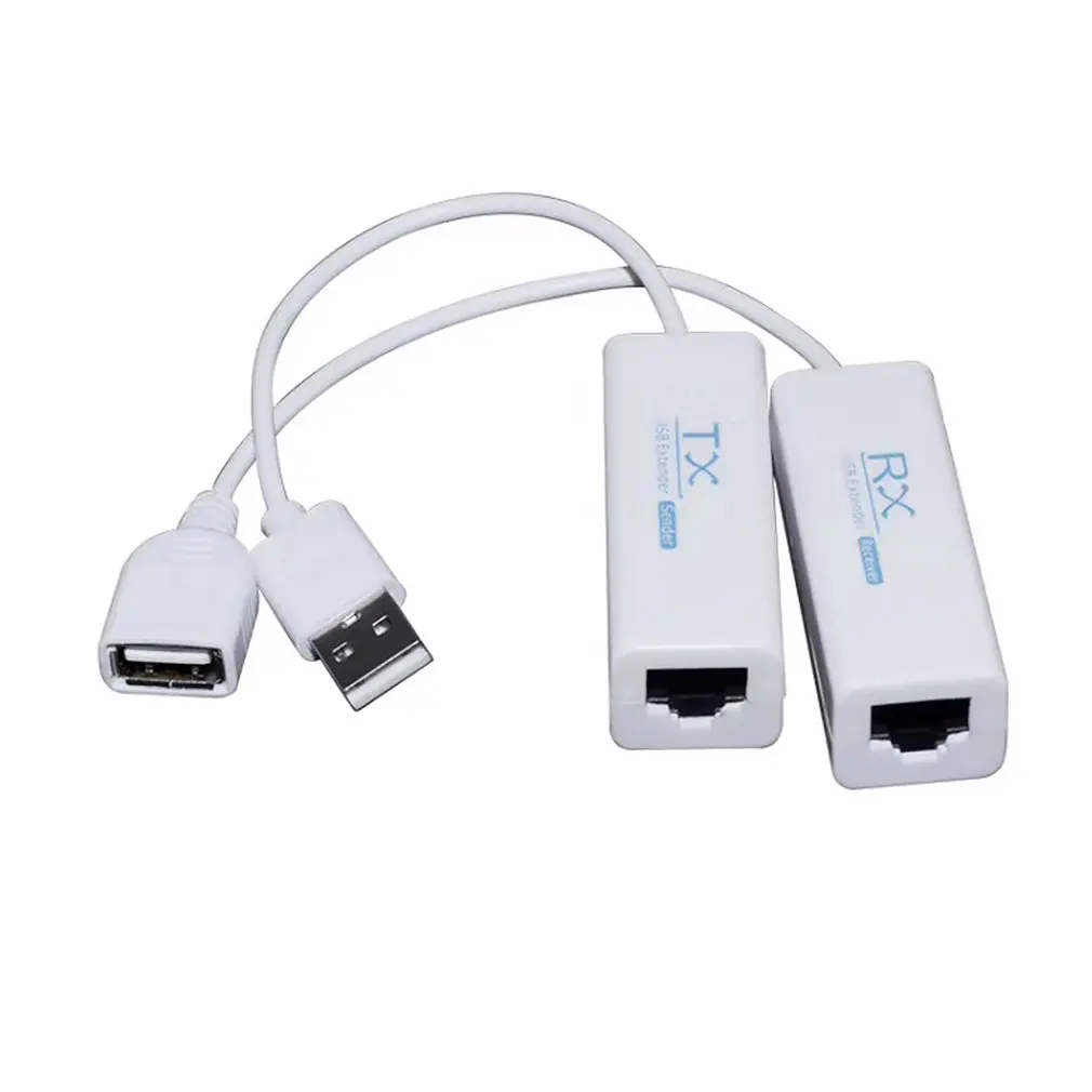 USB 2 0 200 м удлинитель по RJ45 Ethernet кабель USB2.0 адаптер TX RX приемник
