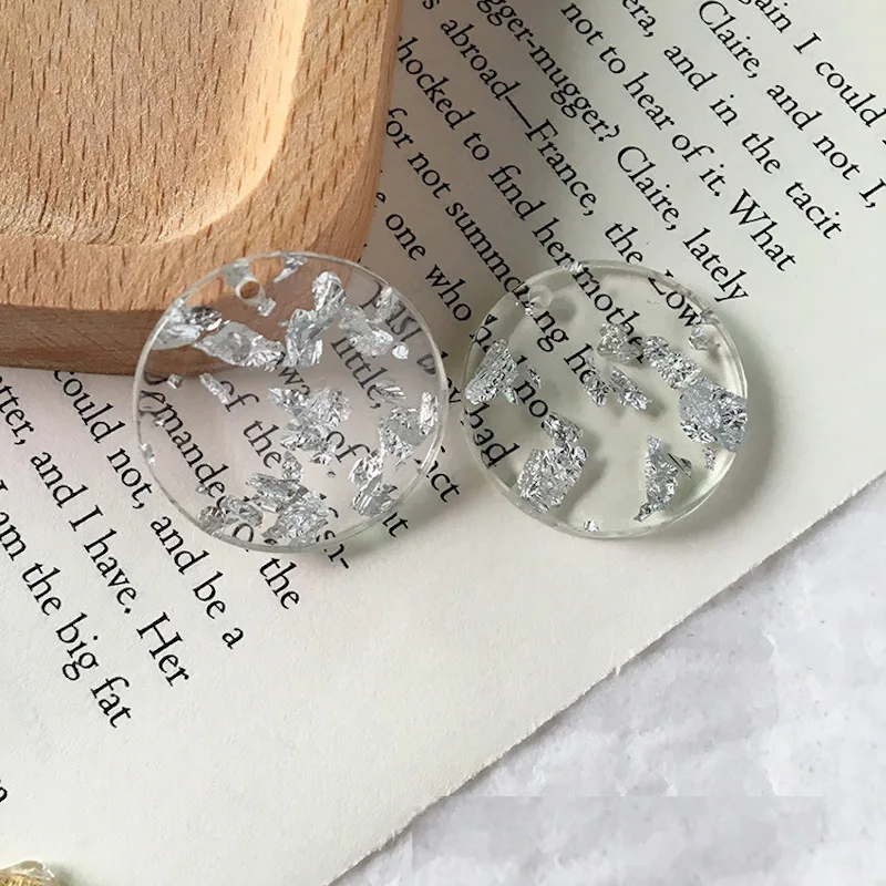 20 шт креативные простые 26 мм геометрические круглые полимерные одноцветные