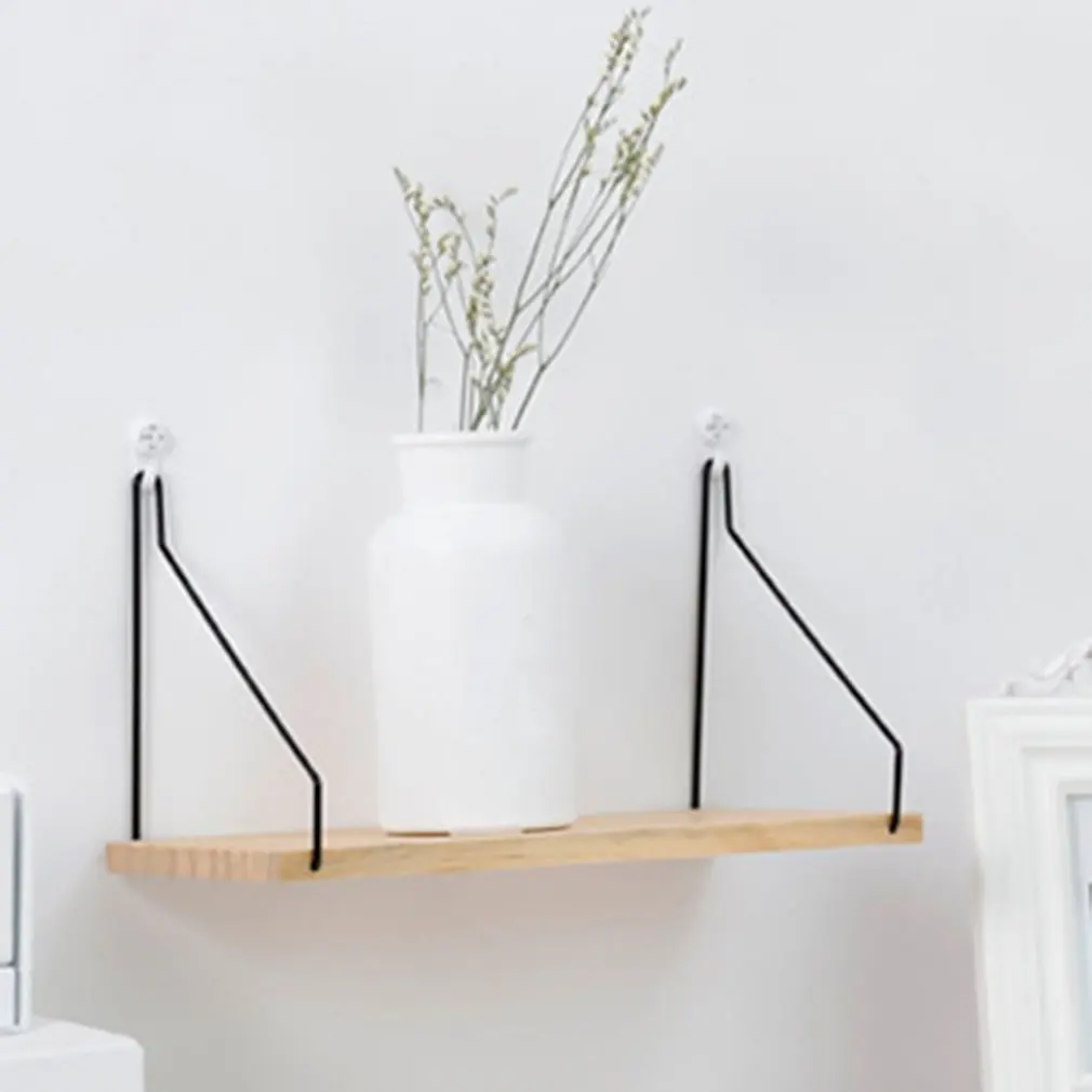 

Деревянная настенная полка геометрической формы в скандинавском стиле, настенная полка для хранения, металлическая настенная полка, насте...